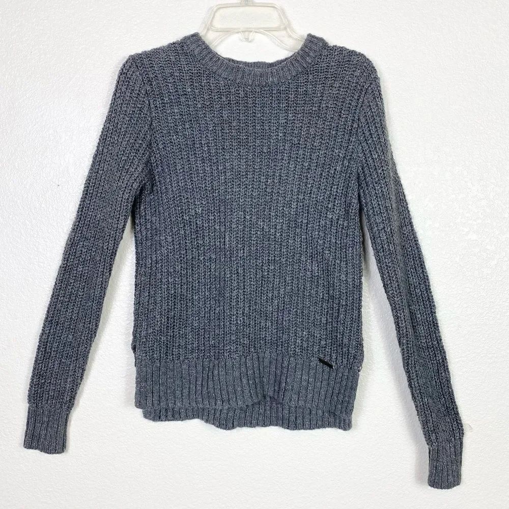 Abercrombie Grey Knit Crew Neck Sweater